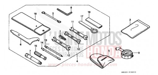 OUTILS CB600FW de 1998